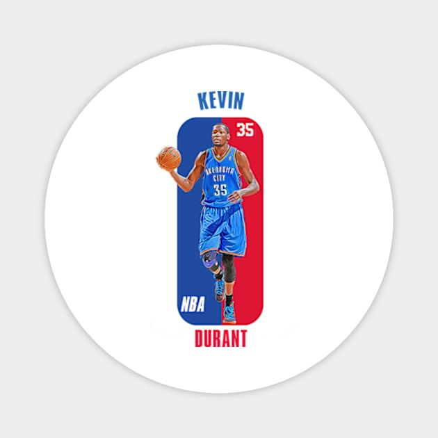 kevin durant Magnet by lazymost